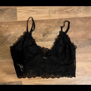Black Bralette Urban Outfitters lace Large